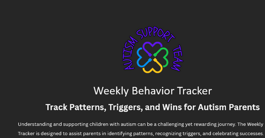 Weekly Behavior Tracker – Customizable Word Document for Autism Parents